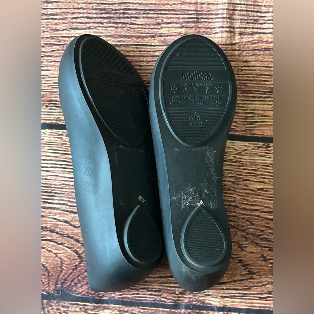 Melissa Ultragirl Basic II ballet flats Black Rubber Size 8‎ - Picture 3 of 8